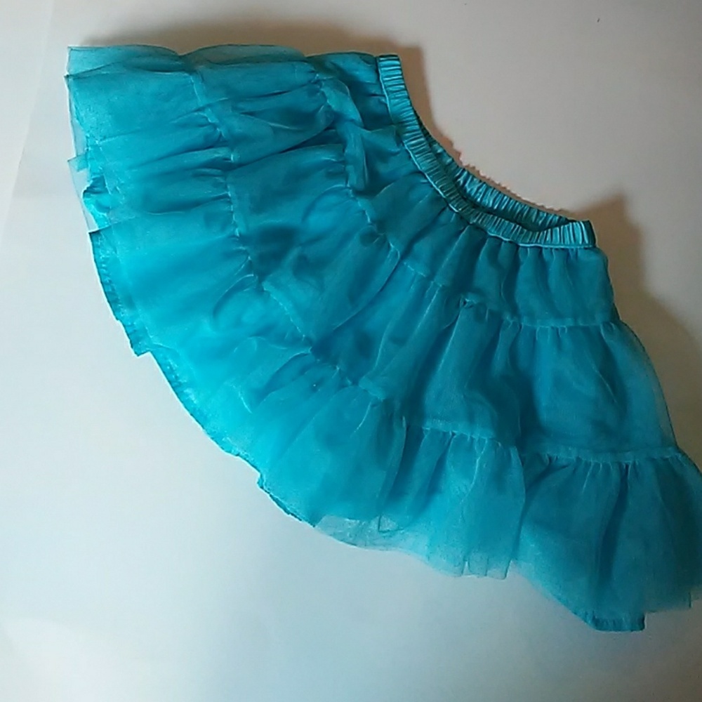 Carter aqua tulle princess skirt